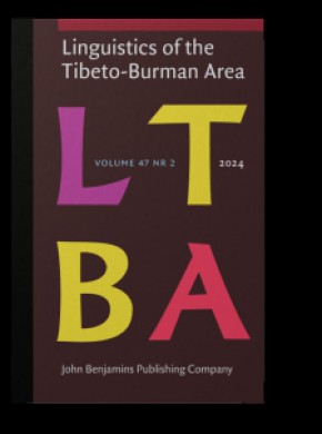 Linguistics Of The Tibeto-burman Area期刊