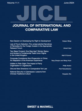 Journal Of International And Comparative Law期刊