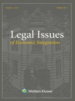 Legal Issues Of Economic Integration期刊