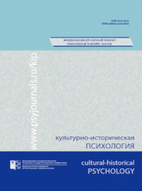 Kulturno-istoricheskaya Psikhologiya-cultural-historical Psychology期刊