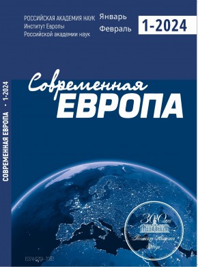 Contemporary Europe-sovremennaya Evropa期刊