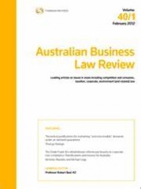 Australian Business Law Review期刊