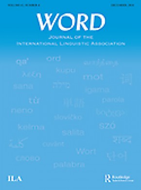 Word-journal Of The International Linguistic Association期刊