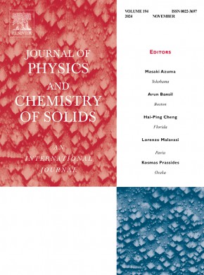 Physics And Chemistry Of Solid State期刊