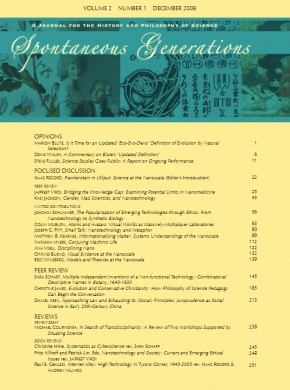 Spontaneous Generations-journal For The History And Philosophy Of Science期刊