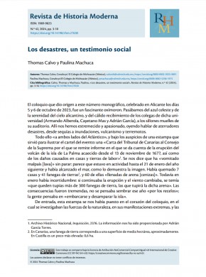Revista De Historia Moderna-anales De La Universidad De Alicante期刊